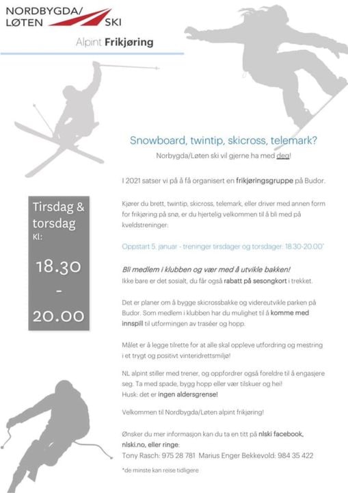 Oppstart av Nordbygda/ Løten Ski - Freeski
